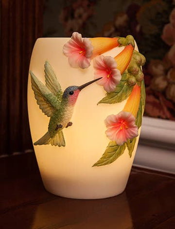 Faire-Ibis and Orchid Design Night Light Hummingbird Hummingbird & Trumpet Flower Night Lamp Or Owl Lamp